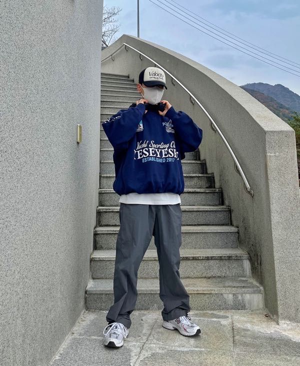 MUSINSA | YESEYESEE YES Yacht Sweatshirt Slate