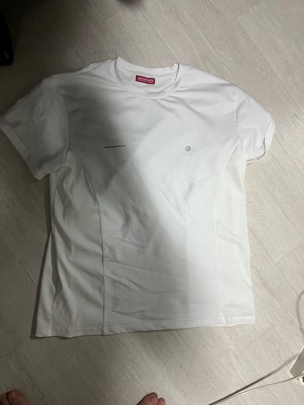 ●ANOTHERYOUTH● eyelet damage t-shirt - white / unisex ANOTHER YOUTH : 어나더유스] EYELET DAMAGE T-SHIRT WHITE