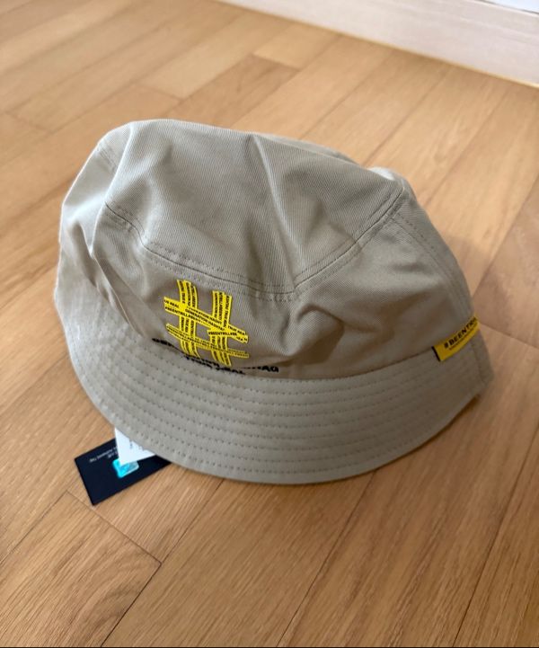 MUSINSA | BEENTRILL NEWYORK Taping Hashtag Bucket Hat (Black)
