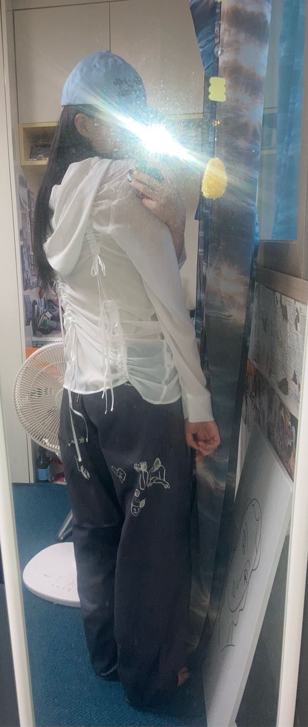 【NACHE】 SHIRRING CHIFFON HOODIE ZIP-UP NACHE】 SHIRRING CHIFFON HOODIE ZIP-UP NACHE】 SHIRRING