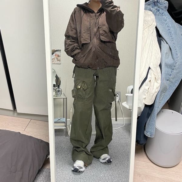 MUSINSA公式 | NACHE STRAP CARGO PANTS (UNISEX / KHAKI)