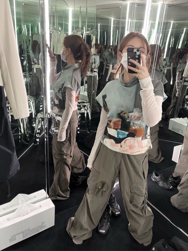 ★送料・関税込★NACHE★ STRAP CARGO PANTS★パンツ★ MUSINSA公式 | NACHE STRAP CARGO PANTS (UNISEX / KHAKI)