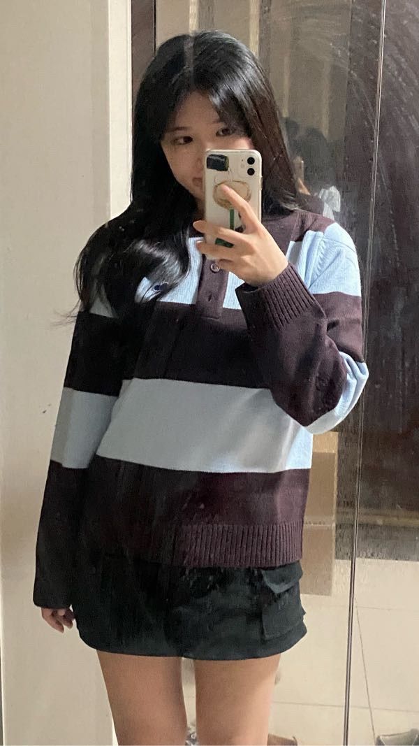 ★2022SS新作★KIRSH★MEN SMALL CHERRY POLO KNIT MUSINSA | KIRSH Uni Small Cherry Polo Rugby Knit [Ice]