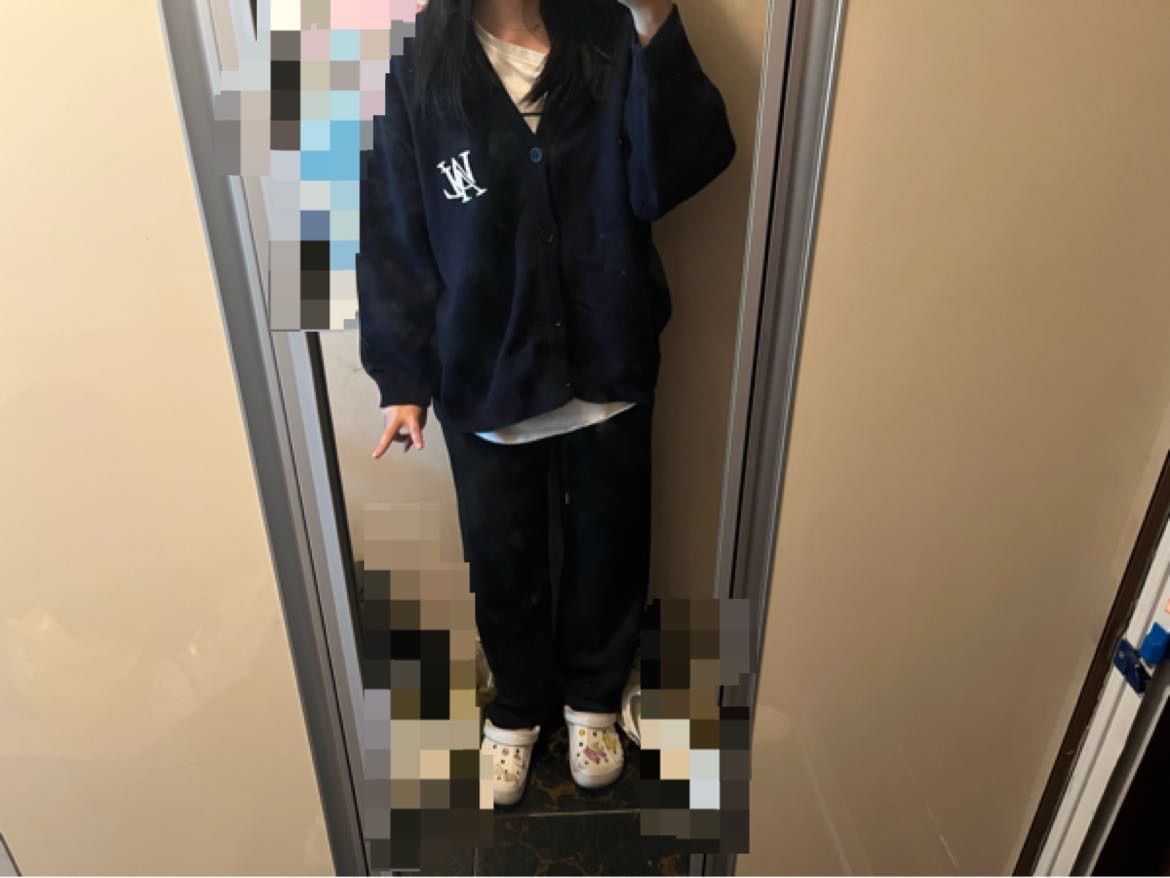 MUSINSA | WOOALONG Signature daily over fit knit cardigan