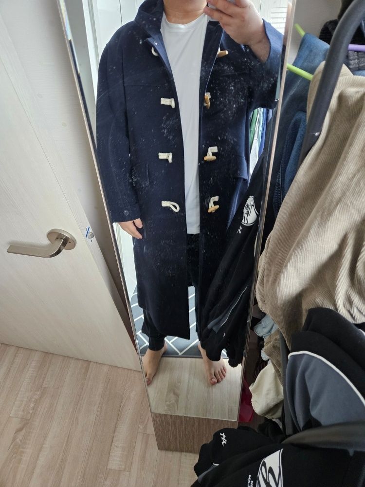 MUSINSA公式 | URBANDTYPE ウールフードダッフルコート_ネイビー