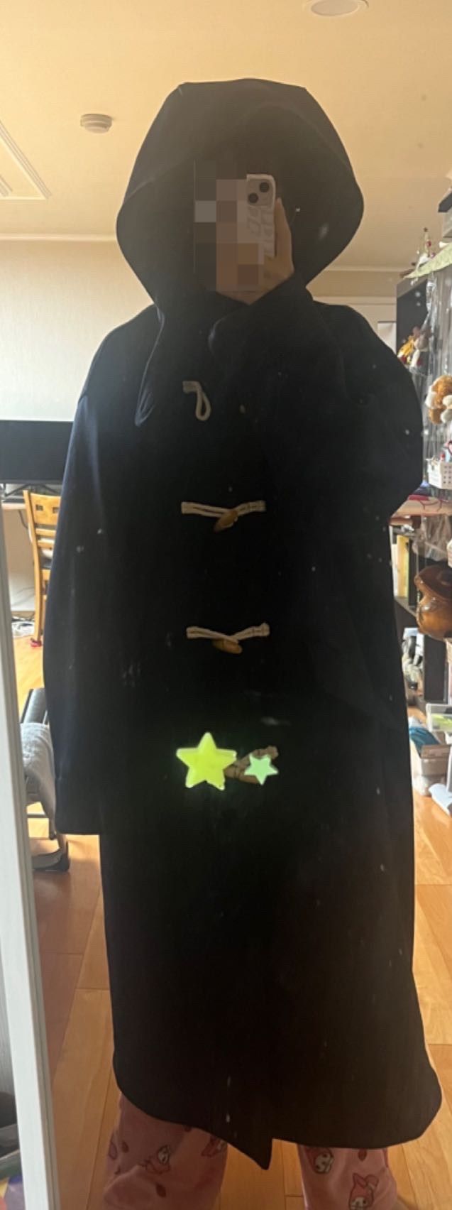 MUSINSA公式 | URBANDTYPE ウールフードダッフルコート_ネイビー