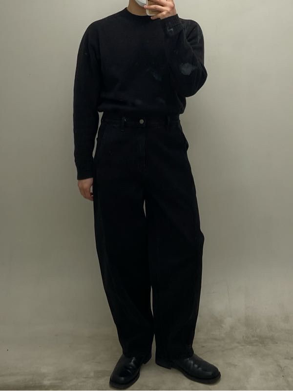 MUSINSA | MUSINSA STANDARD Twisted Semi Balloon Denim Pants