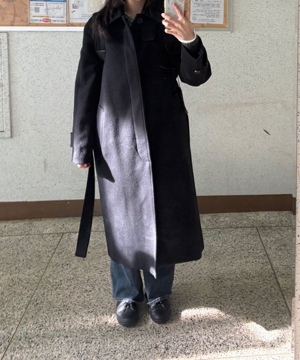 MUSINSA | DUNST FOR WOMEN UNISEX BELTED CASHMERE MAC