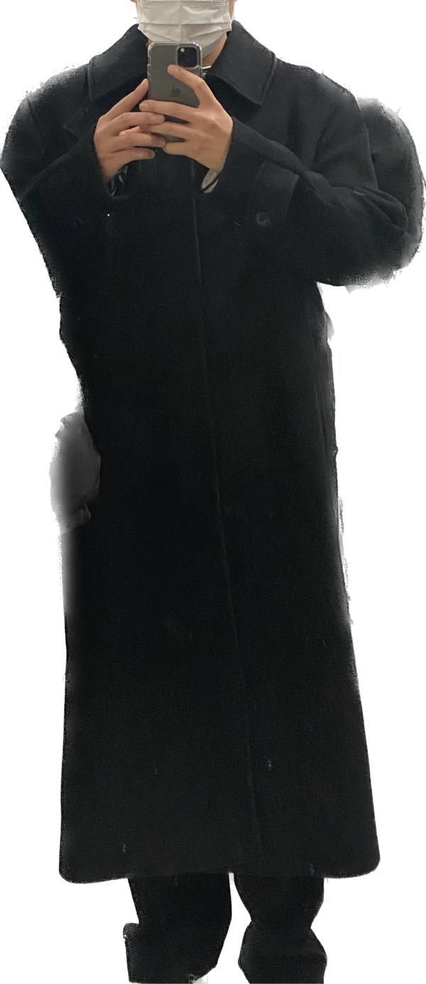 MUSINSA | DUNST UNISEX BELTED WOOL MAC COAT BLACK_M_UDCO3D123BK