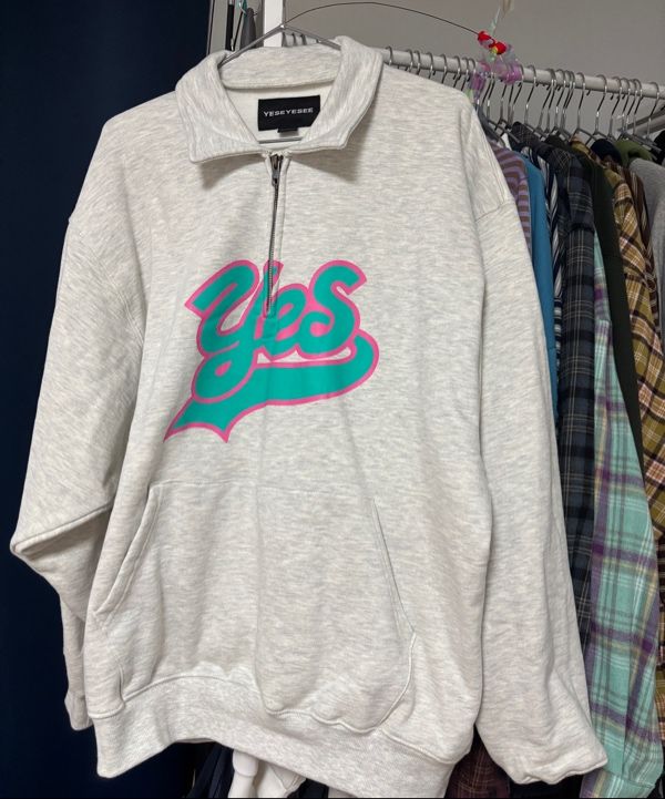 MUSINSA | YESEYESEE Tale Logo Half-zip Dark Olive