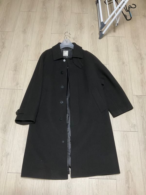 MUSINSA | ANOTHER OFFICE Legacy Cashmere Balmacaan Coat (Charcoal