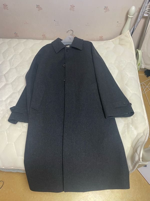 MUSINSA | ANOTHER OFFICE Legacy Cashmere Balmacaan Coat (Heather