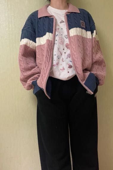 さらに100円引き◆WAI KEI◆Two tone collar cardigan MUSINSA公式 | WAI KEI Two-tone collar cardigan blue