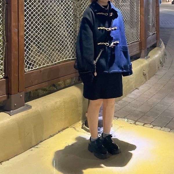 MUSINSA公式 | KIRSH Cherry Half Wool Duffle Coat [Navy]