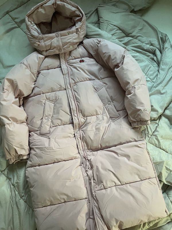 ★KIRSH★送料込★韓国★CHERRY QUILTING JACKET + MUFFLER SET MUSINSA | KIRSH Cherry Long Puffer jacket [Pink]