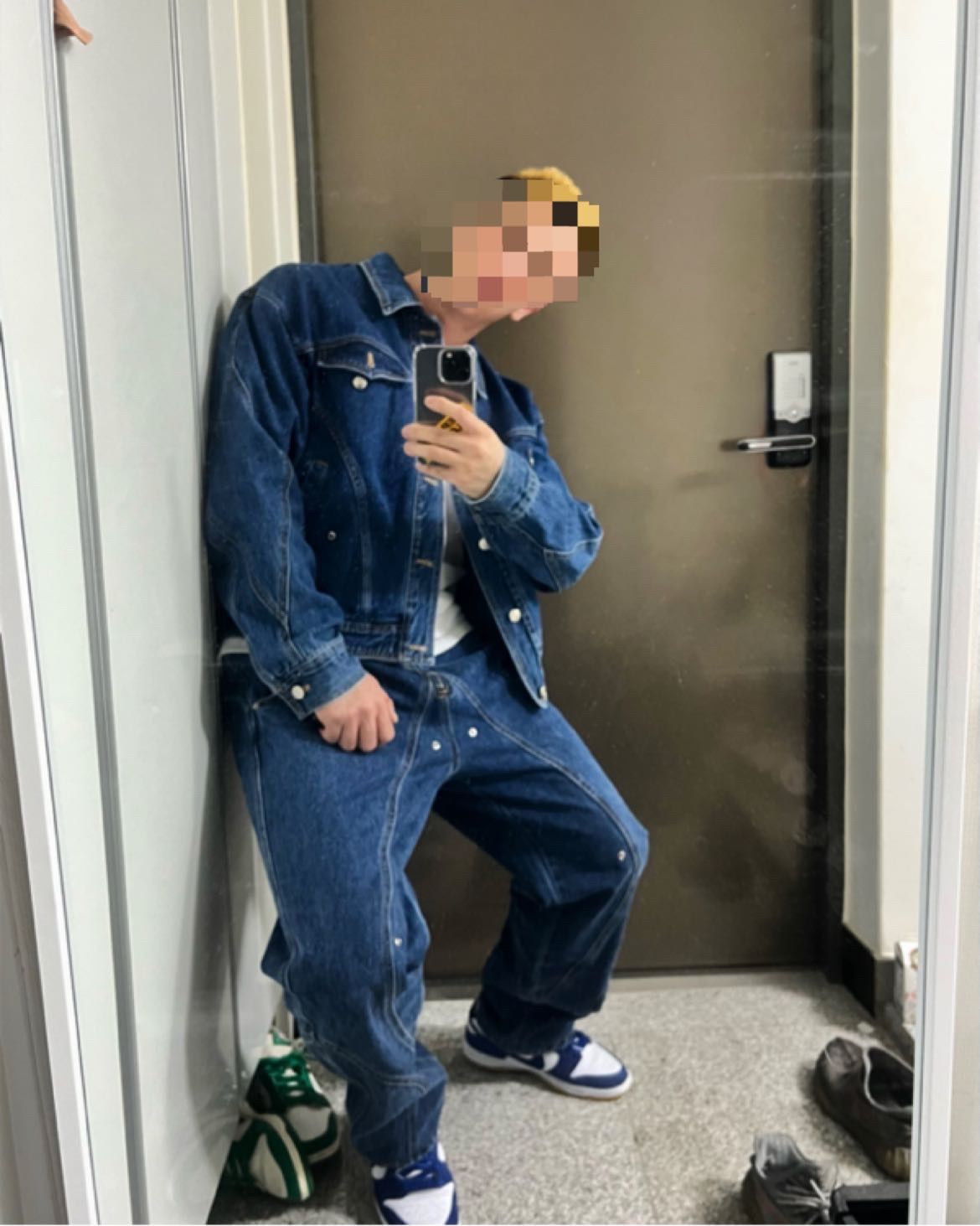 MUSINSA | 51PERCENT Tunnel Lining denim Jacket - Deep Blue