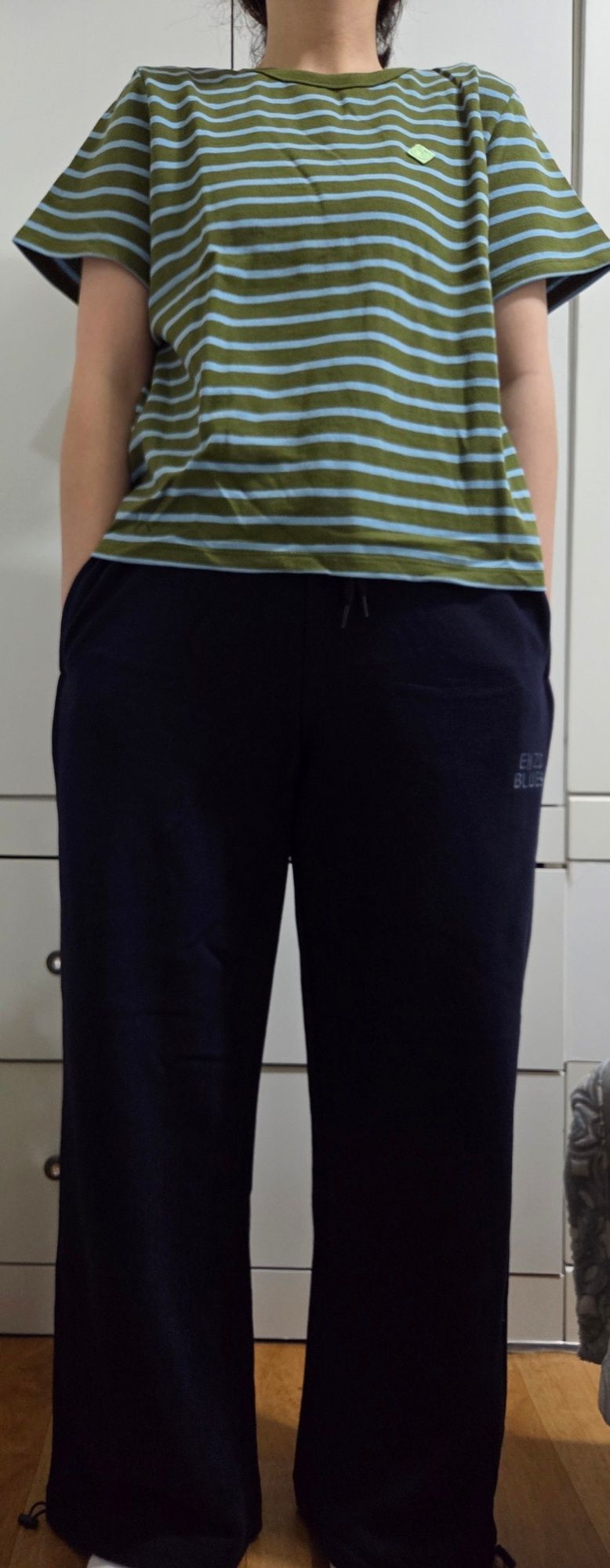 MUSINSA | ENZO BLUES Two-way jersey pants (Navy)