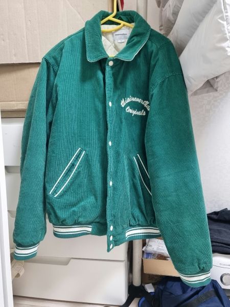 MUSINSA | thisisneverthat Originals Corduroy Varsity Jacket Green