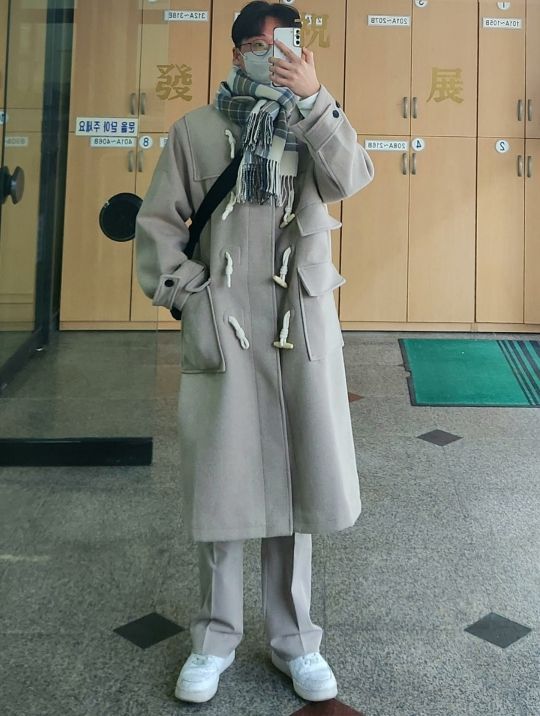 MUSINSA | TRILLION Unisex Balmacan Duffel Long Coat_BEIGE