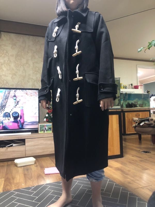 ★TRILLION★ Unisex Balmacan Duffel Long Coat BLACK MUSINSA | TRILLION Unisex Balmacan Duffel Long Coat_BROWN