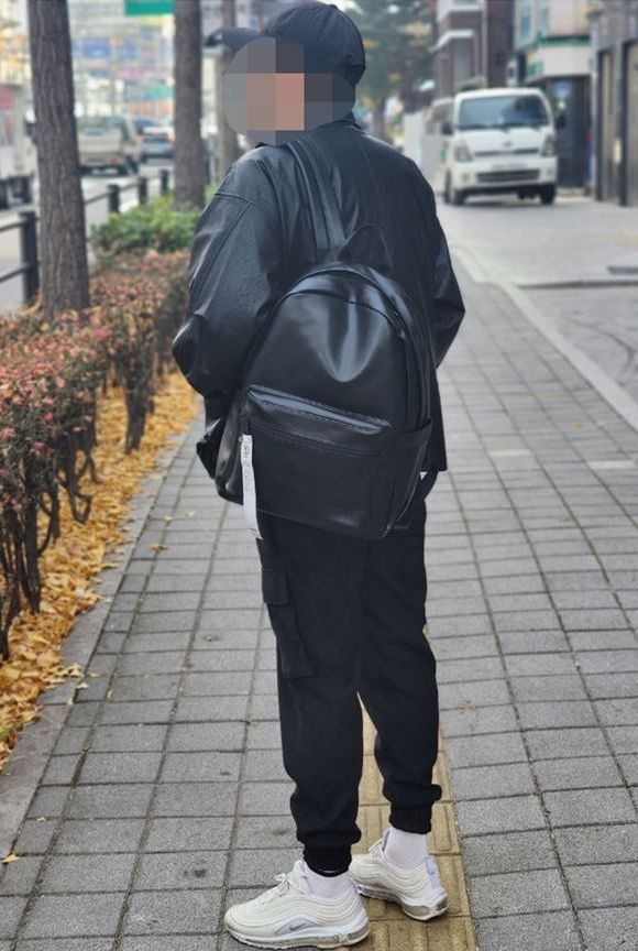 MUSINSA | BUBILIAN Zara 2 Leather Backpack_Black