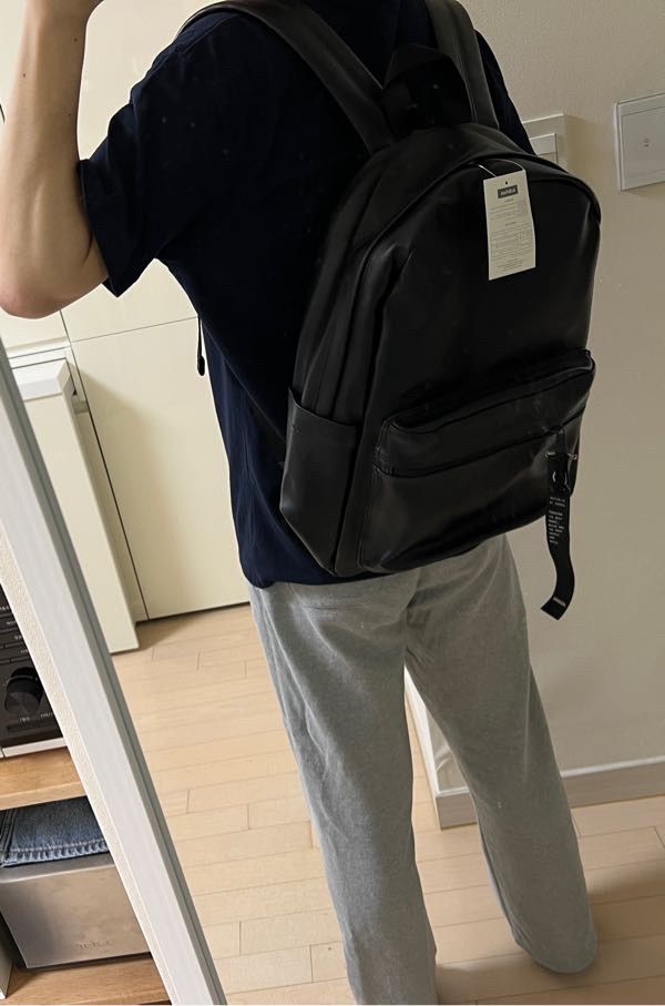 MUSINSA | BUBILIAN Zara 2 Leather Backpack_Black