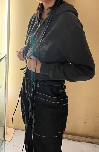 MUSINSA | CPGN STUDIO [2-WAY] Flutter Pigment CROP Zip-up