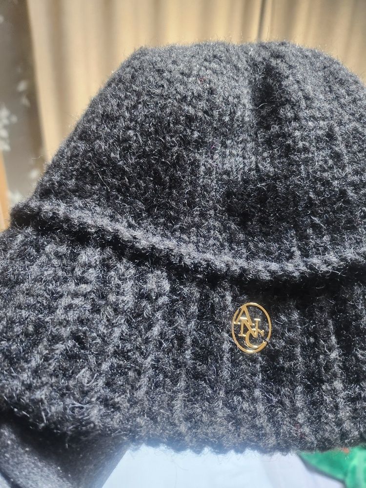 MUSINSA | ANOETIC ANC KNIT BUCKET HAT_BLACK