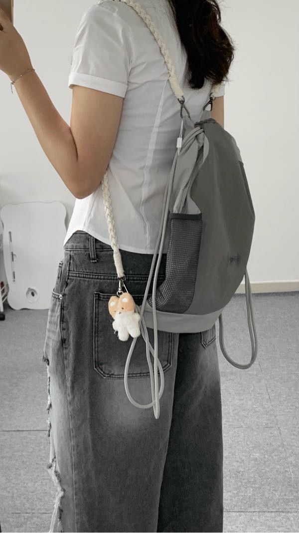 MUSINSA | FLAREUP Wave Handmade Gym Sack - Black (FL-724)