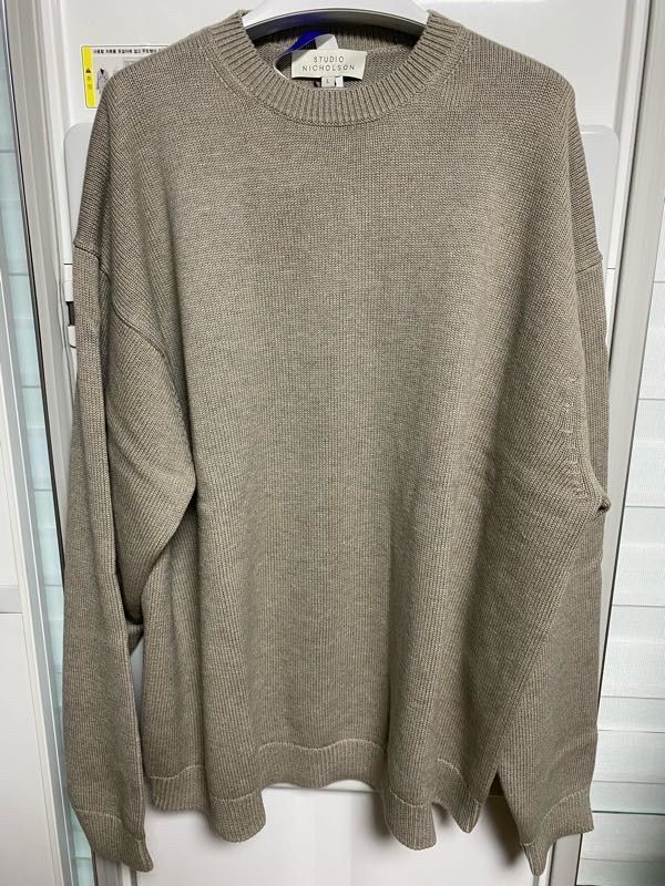 MUSINSA | STUDIO NICHOLSON Men's Nimbus Knit - Biscuit