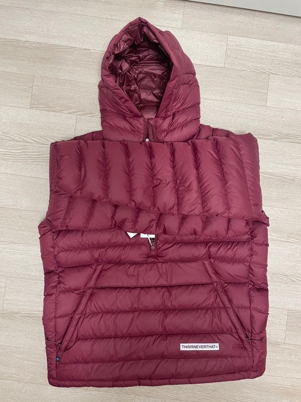 MUSINSA公式 | thisisneverthat PERTEX® Down Pullover Burgundy