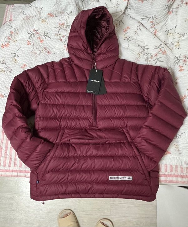 MUSINSA公式 | thisisneverthat PERTEX® Down Pullover Burgundy