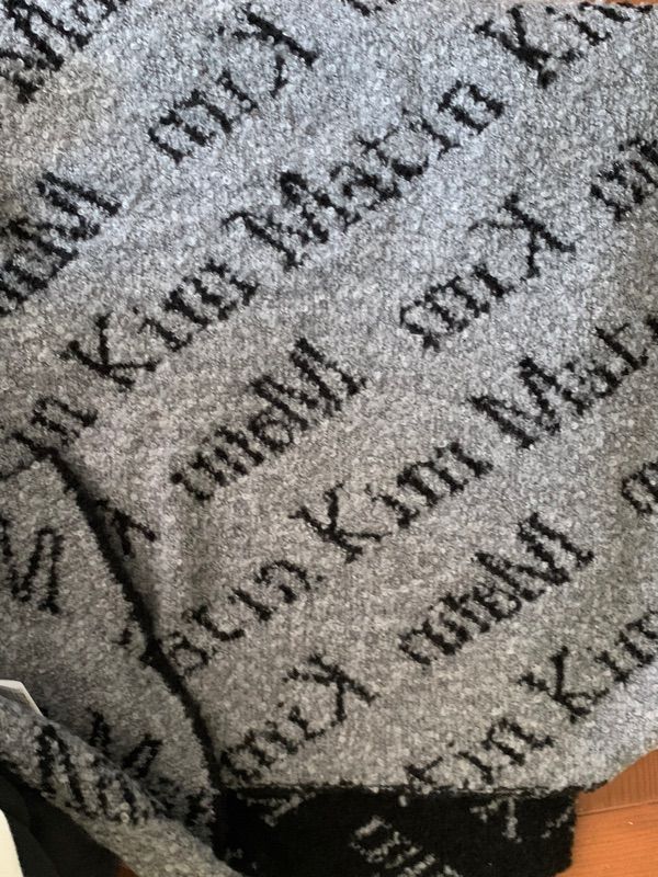 【 MATIN KIM 】 logo muffler MATIN KIM 】 logo muffler