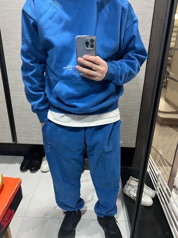 MUSINSA | BEENTRILL MINI Hashtag Overfit Brushed Hoodie (Blue)