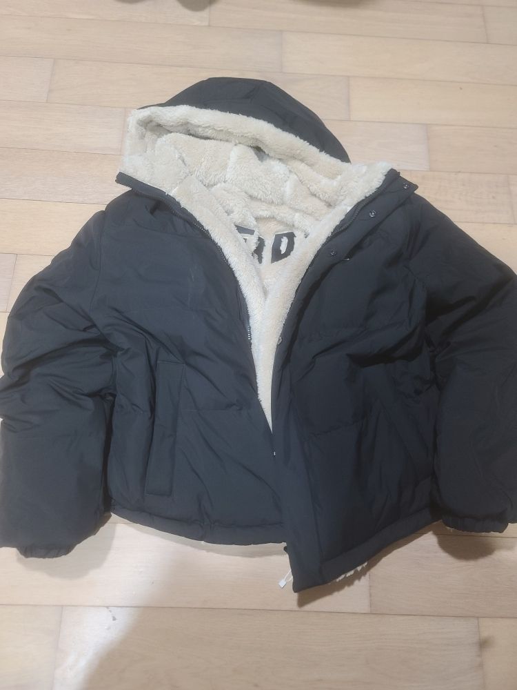 [ NERDY ]★韓国人気★FLEECE REVERSIBLE DOWN JACKET MUSINSA | NDY Fleece Reversible Down Jacket Black