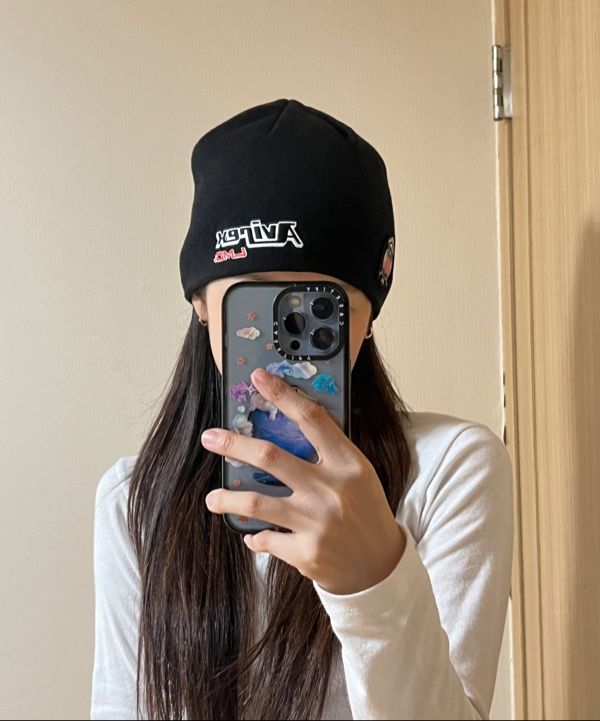 [ LMC ]★LMC X AVIREX KNIT UNCUFFED BEANIE MUSINSA | LMC LMC x AVIREX UNCUFFED BEANIE black