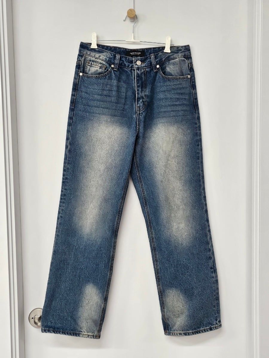 MUSINSA | PIECE WORKER Essential Blue Jean / Semi Wide