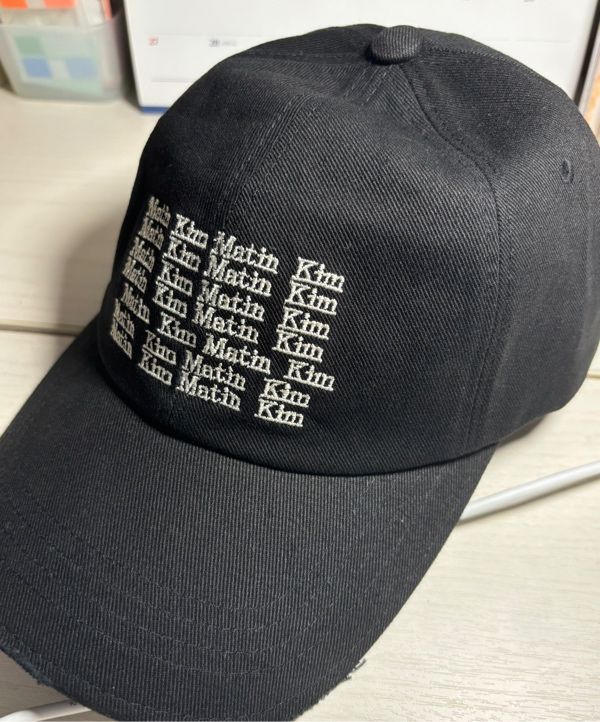 帽子 Matin Kim LETTERING WASHED BALL CAP MUSINSA | MATIN KIM LETTERING WASHED BALL CAP IN BLACK