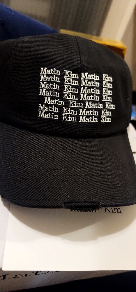 帽子 Matin Kim LETTERING WASHED BALL CAP 帽子 Matin Kim LETTERING WASHED BALL CAP Designer fashion