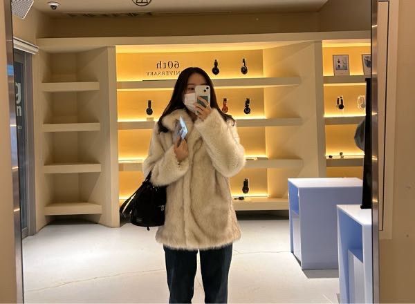 MUSINSA | SINOON HEAVY MIX FUR JACKET (ASH BROWN)
