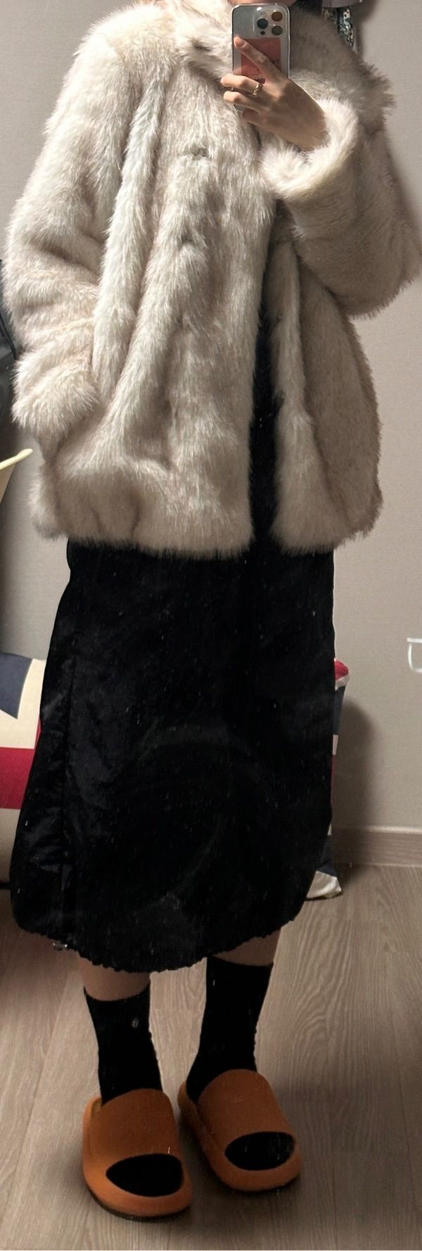 MUSINSA | SINOON HEAVY MIX FUR JACKET (ASH BROWN)