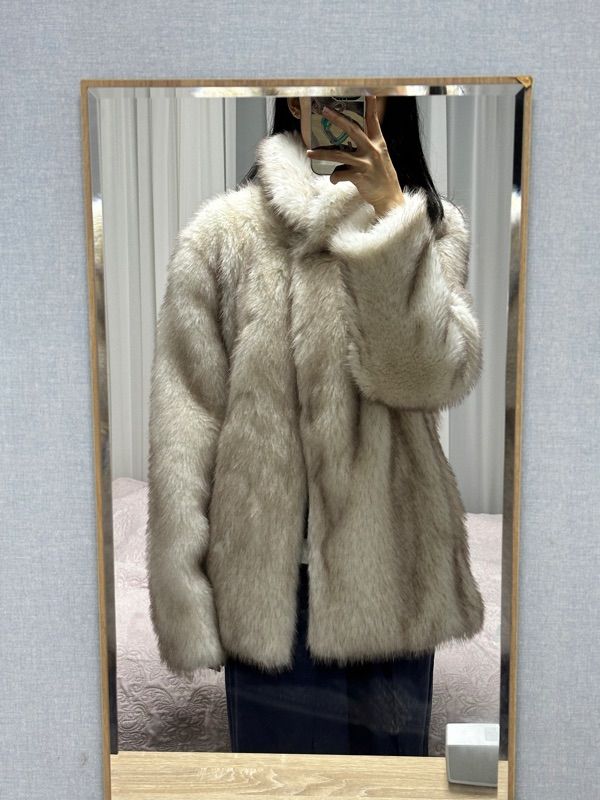韓国 as”on ason エズオン ivory fur jacket OBEL FUR JACKET / IVORY - 애즈온