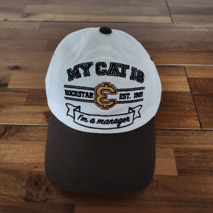 MUSINSA | JOEGUSH My cat is Rockstar Baseball cap (Heritage