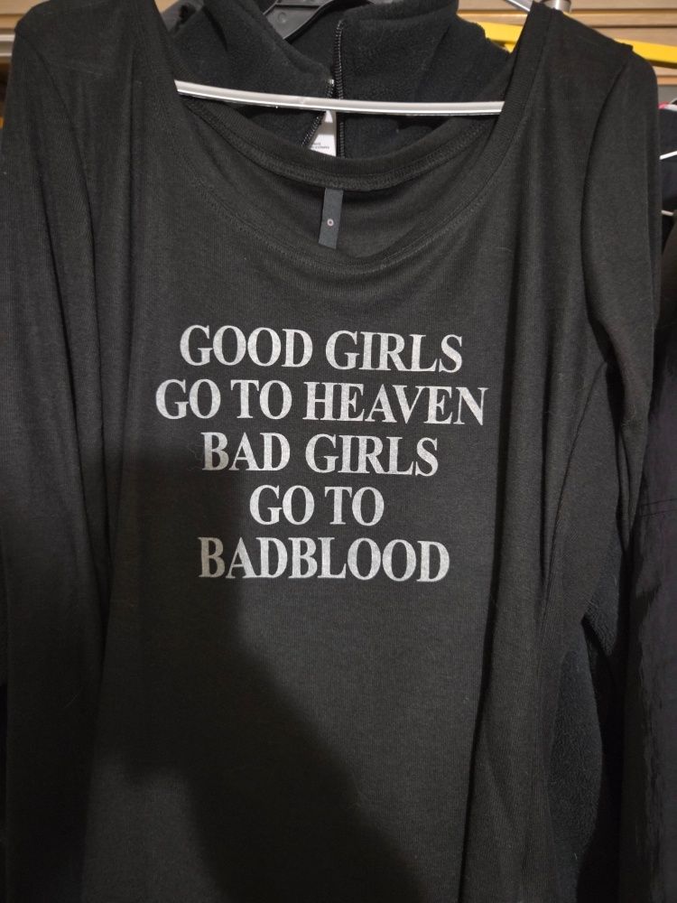 MUSINSA | BADBLOOD Bad Girls Loose Fit Top - Black