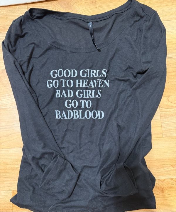 トップス BADBLOOD Bad Girls Loose Fit Top beige MUSINSA | BADBLOOD Bad Girls Loose Fit Top - Black