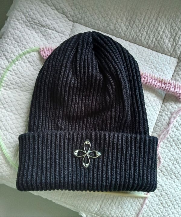 MUSINSA | SURGERY surgery clover logo beanie ver.2 black