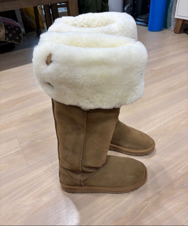 ロングブーツ KOMOREBI MUSEUM Handmade 3way lace lamb shearling long boots MUSINSA公式 | KOMOREBI MUSEUM Lamb Shearling Long