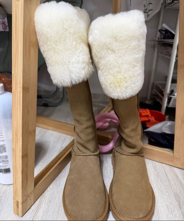 ロングブーツ KOMOREBI MUSEUM Handmade 3way lace lamb shearling long boots MUSINSA公式 | KOMOREBI MUSEUM Lamb Shearling Long