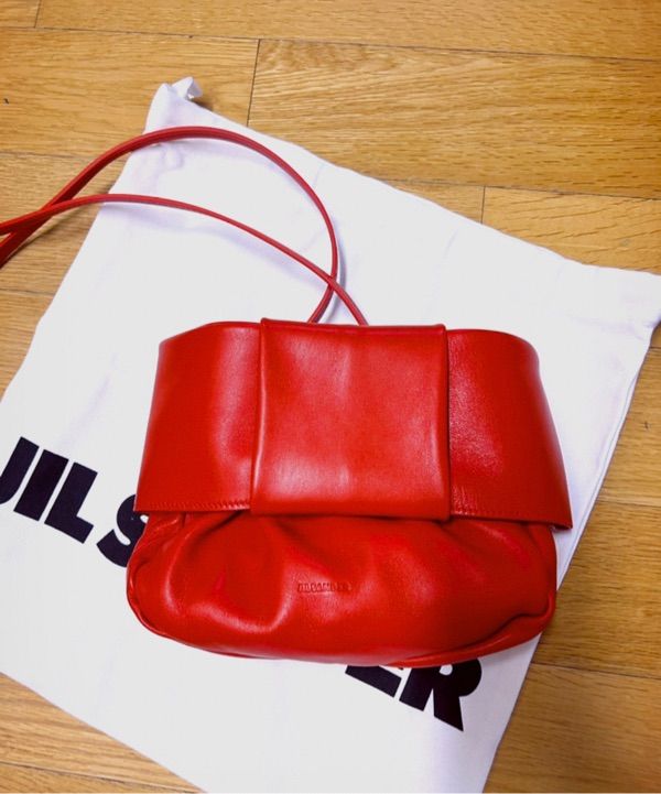 【新品】Jil Sander Bow Ribbon Shoulder Bag MUSINSA公式 | JIL SANDER ミディアムボウリボンショルダーバッグ
