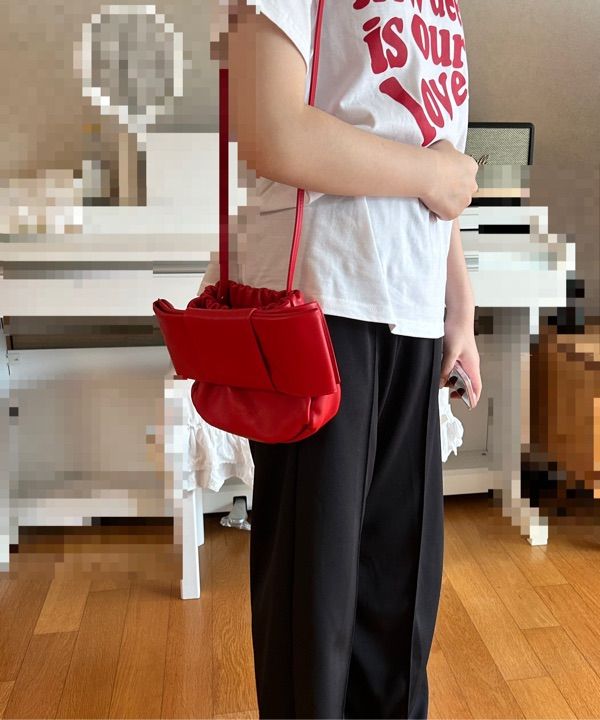 【新品】Jil Sander Bow Ribbon Shoulder Bag MUSINSA公式 | JIL SANDER ボウリボンショルダーバッグ - キャンディ